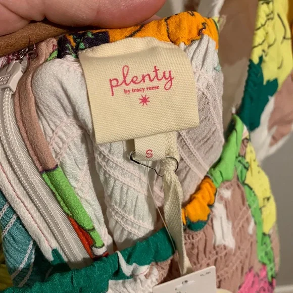 ✨ Anthropologie Puff-Sleeve Ruffle Romper Sz S - Picture 10 of 11